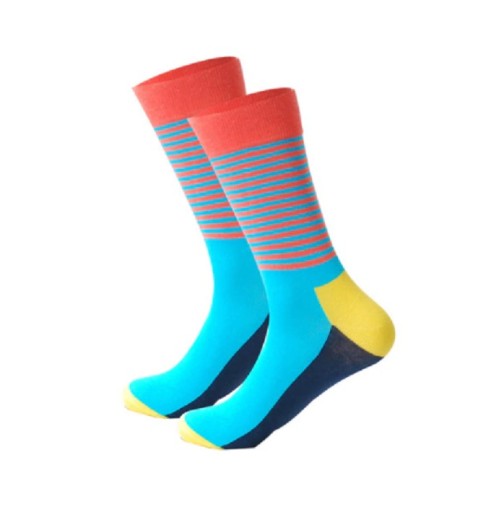 Chaussettes rayées pour hommes