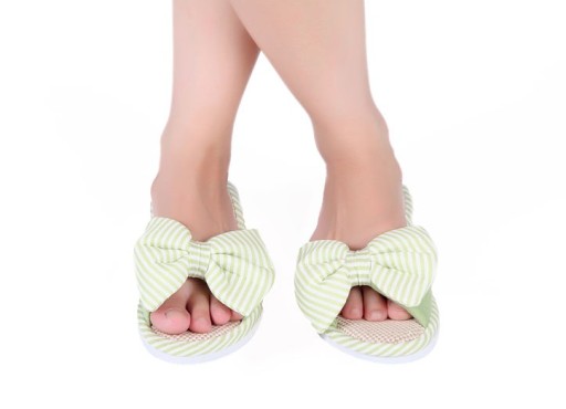 Chaussons d'intérieur pour femmes avec nœud