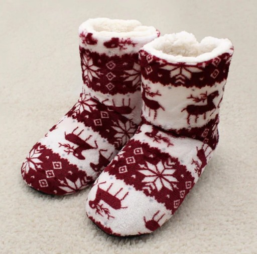 Chaussons d'intérieur pour femmes - Chaussons de Noël