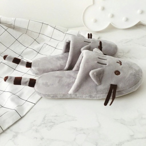 Chaussons d'intérieur pour femmes en forme de chat