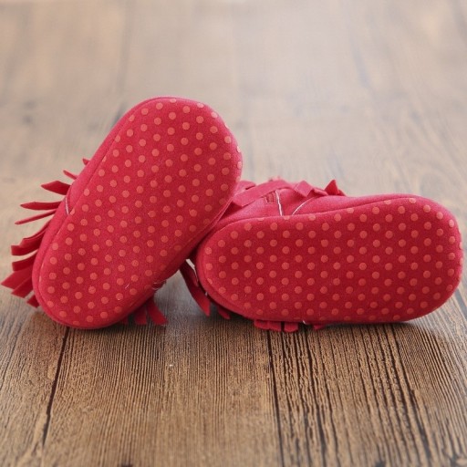 Chaussons pour filles avec franges