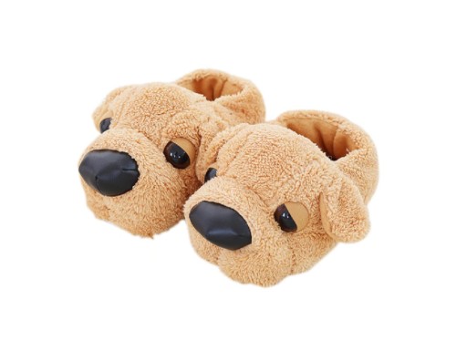 Chaussons unisexes en forme de chien