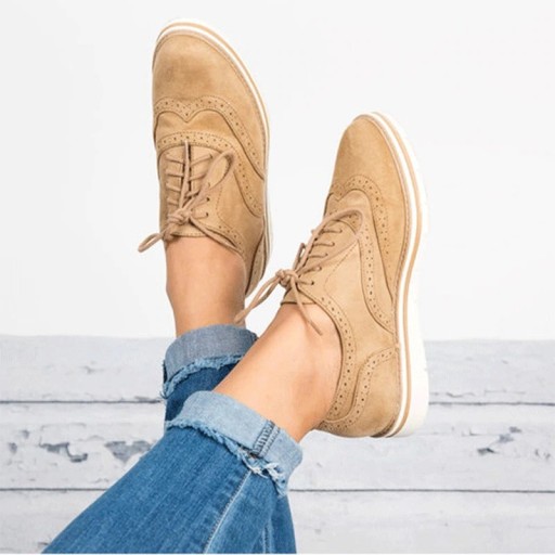 Chaussures à lacets pour femmes avec motif J2821