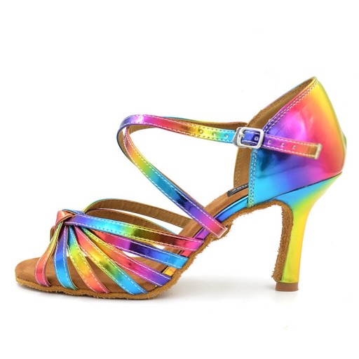 Chaussures de danse arc-en-ciel