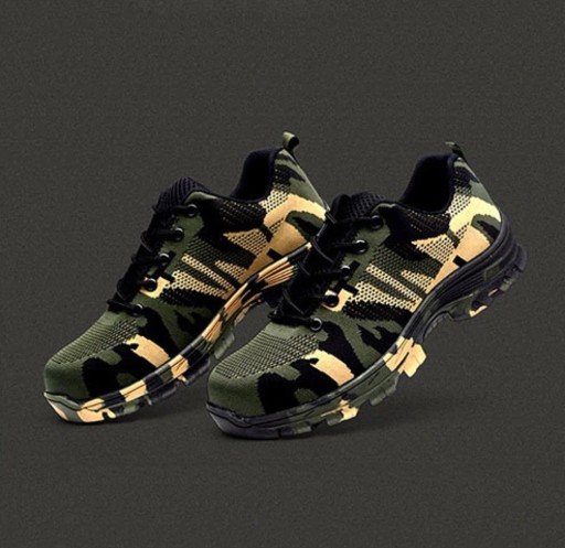 Chaussures de travail avec motif militaire