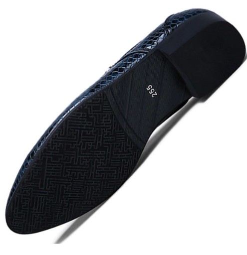 Chaussures de ville pour hommes en style serpent J1510