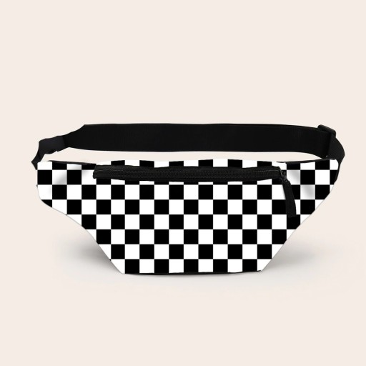 Checked Waist Bag