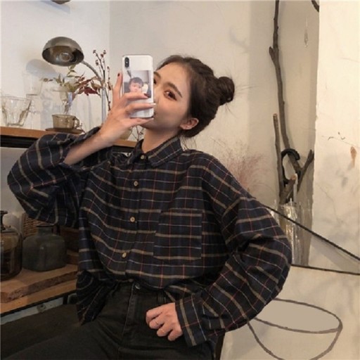 Chemise à carreaux pour femmes Cristina