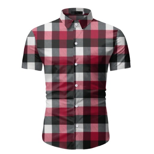 Chemise à carreaux pour homme F470