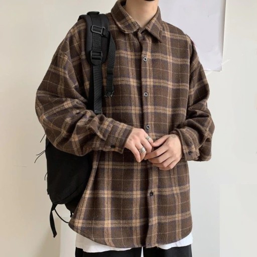Chemise à carreaux pour homme F692