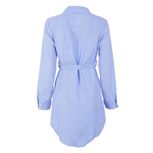 Chemise à rayures pour femmes avec lien