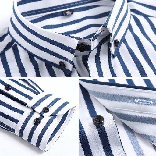 Chemise à rayures pour homme F484