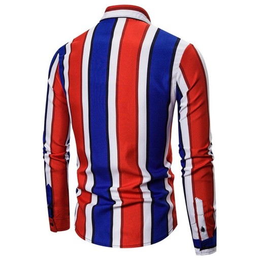 Chemise à rayures pour homme F748