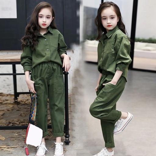 Chemise et pantalons pour filles L1412