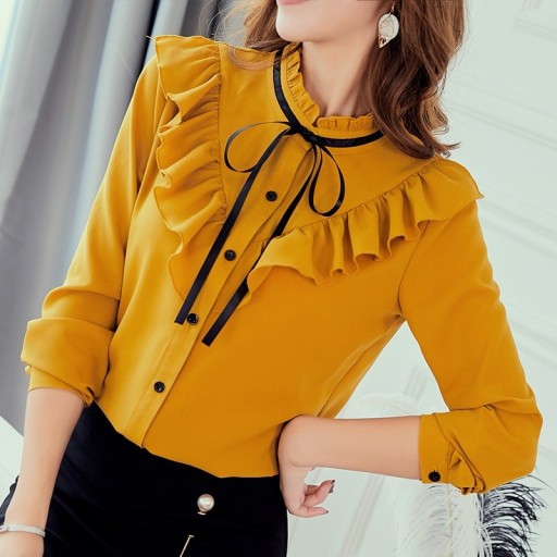 Chemise femme avec volants