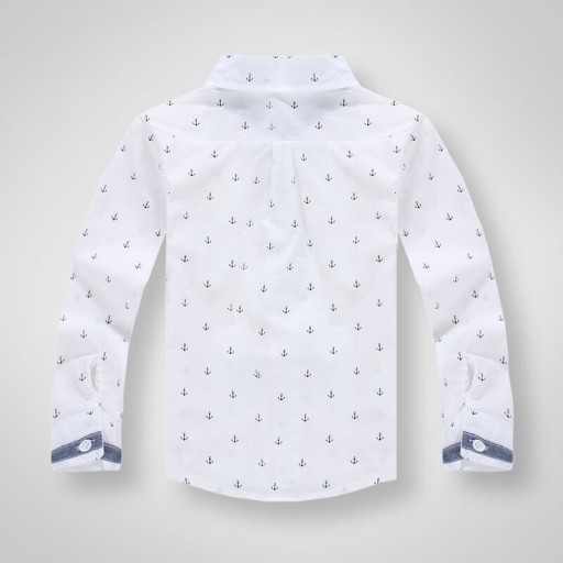 Chemise garçon avec des ancres L1819