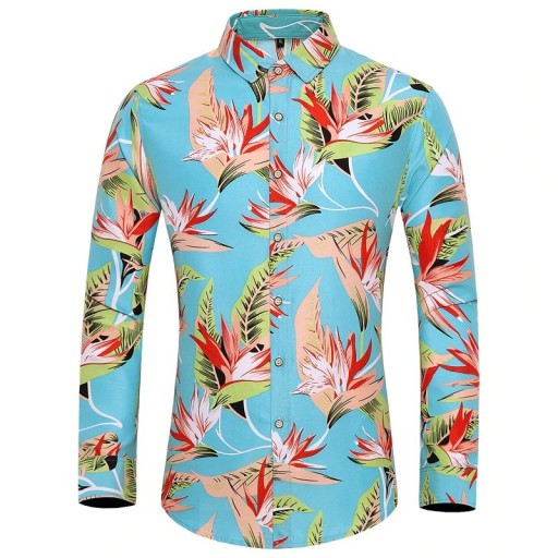 Chemise pour homme à fleurs