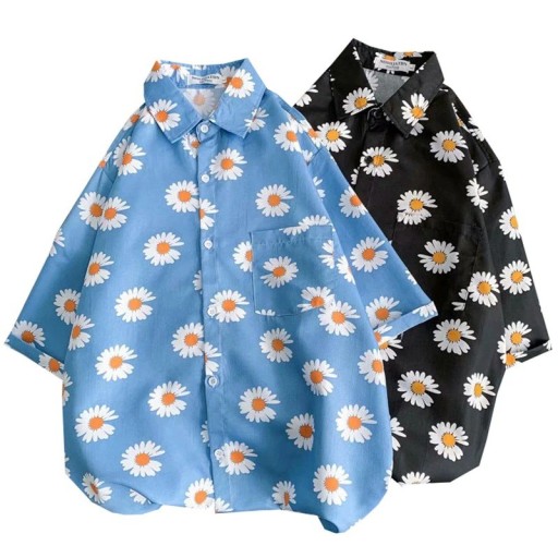 Chemise pour homme à fleurs F449