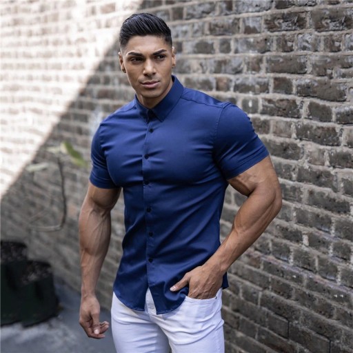 Chemise pour homme à manches courtes F440