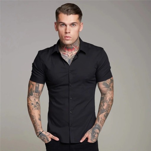 Chemise pour homme à manches courtes F467