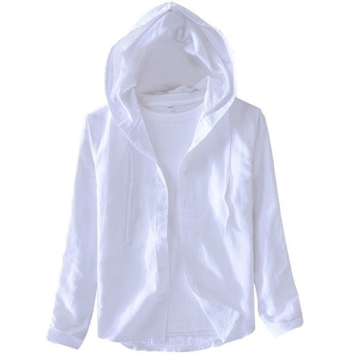 Chemise pour homme avec capuche F485