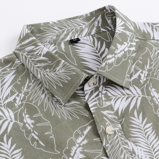 Chemise pour homme avec des feuilles F625