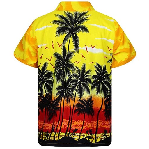 Chemise pour homme avec palmiers F553