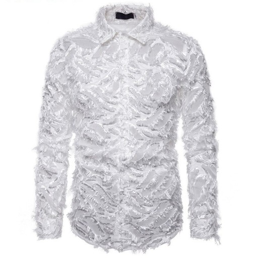 Chemise pour homme avec plumes