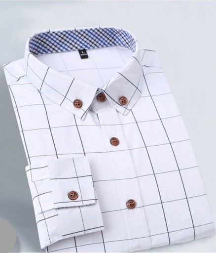 Chemise stylée pour hommes - Blanche J3341