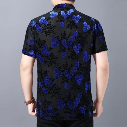 Chemise transparente pour homme F815