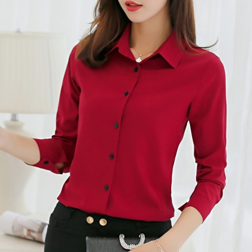 Chemise unie pour femmes