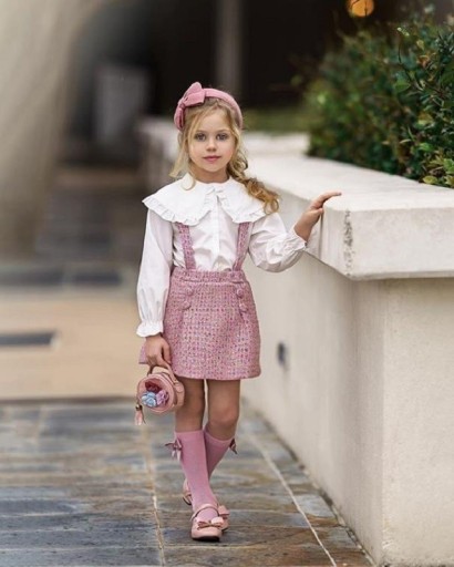 Chemisier et jupe pour filles L1374