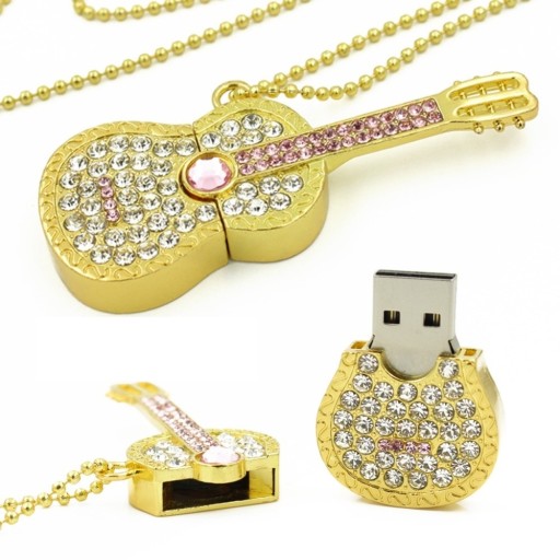 Chiavetta USB chitarra con strass