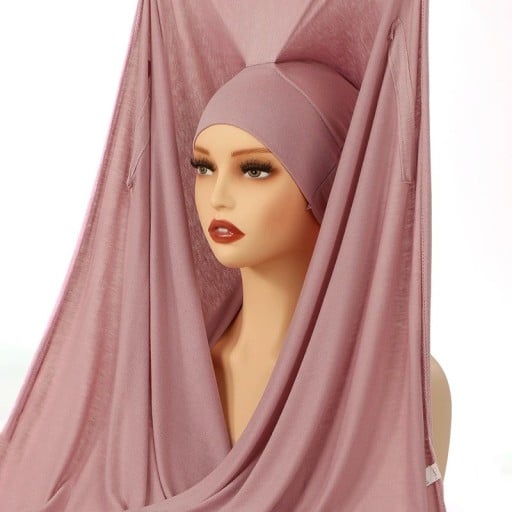Chiffon hijab met magnetische sluiting lichte vloeiende sjaal voor het bedekken van haar geschikt voor dagelijks gebruik door vrouwen