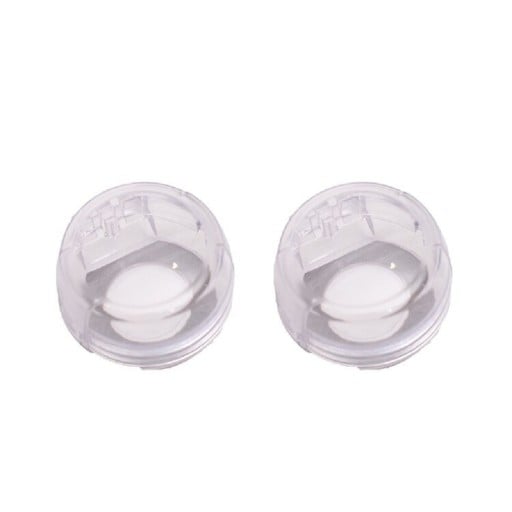 Child Safety Knob Covers for Oven and Hob 2 pcs Transparent Cover with Flip-Top Lid Polycarbonate 7.5 x 4.8 cm