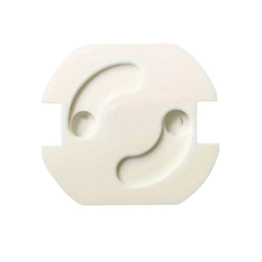 Child Safety Socket Cover with Rotating Lock Protection Against Electric Shock and Dust