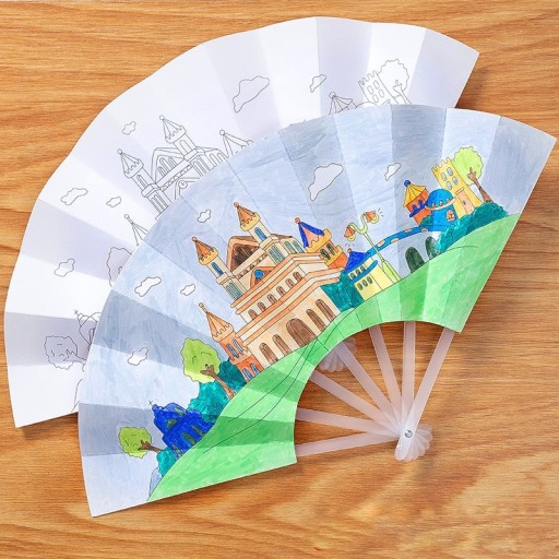 Children's Colouring Fan