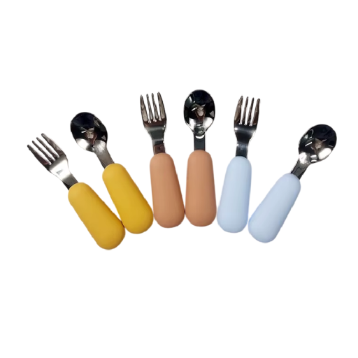 Children's Cutlery Set Spoon and Fork Cutlery for Kids Children's Tableware for First Independent Meal