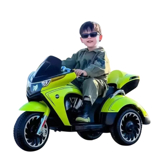 Children's Electric Three-Wheeled Motorcycle with Key and Plastic Seat, 120x69x50 cm, Load Capacity 50 kg, for Children Aged 3–12 Years