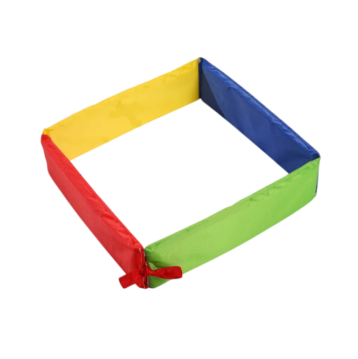 Children's Jumping Frame, Colourful Sports Aid for Play and Training 40 x 40 cm, Textile Folding Frame, Toy for the Garden and Camps