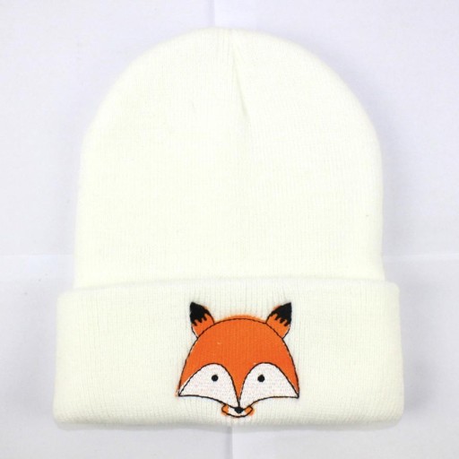 Children's Knitted Hat with Fox J2459