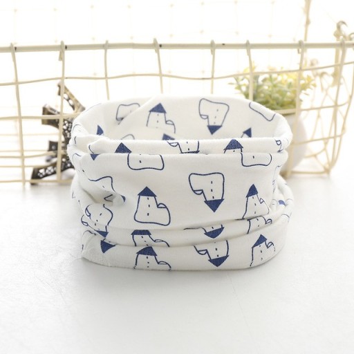 Children's Neck Warmer with Houses