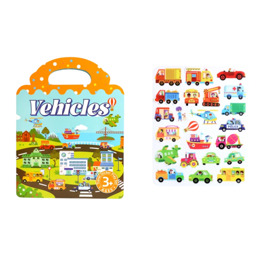 Children's Picture Book of Transport 23.5 x 18 cm Paper Blue Orange Travel Book for Fun and Learning