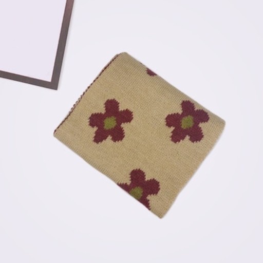 Children's Scarf with Flowers A401