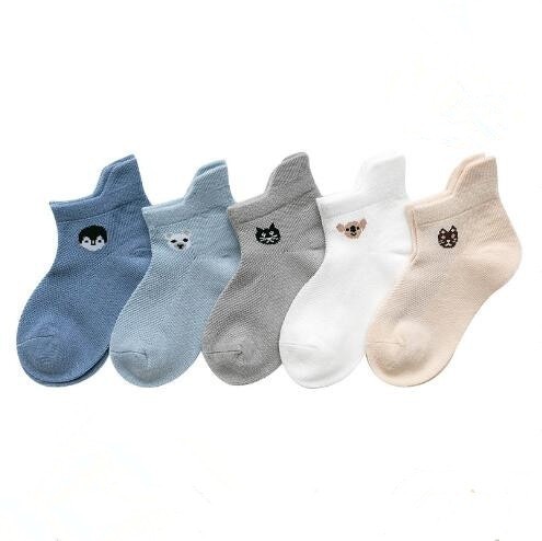 Children's Socks with Animals - 5 Pairs