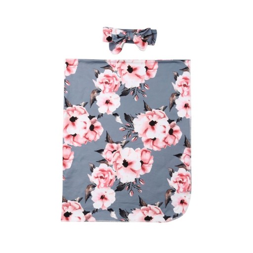 Children's Swaddle with Headband E481