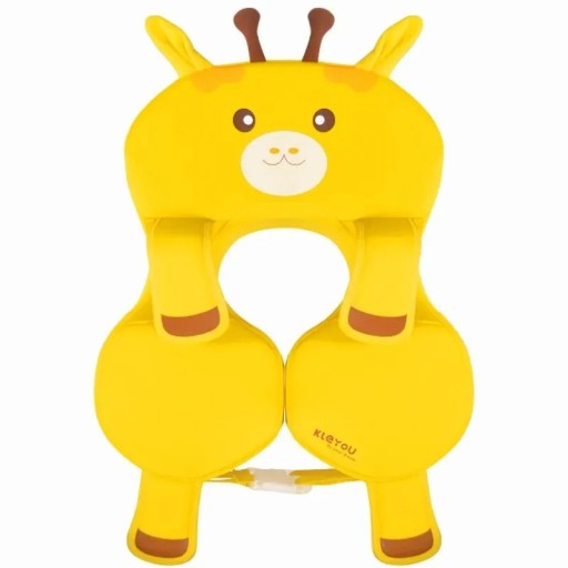 Children's Swimming Ring Yellow Giraffe Non-Inflatable Pool Floats for Infants and Toddlers 6–36 Months Safe Aid for Learning to Swim