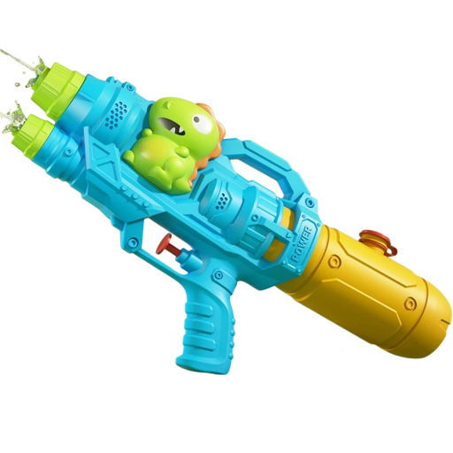 Children's Water Gun with Dinosaur 35 × 16 cm Blue-Green-Orange Plastic Toy for Summer Water Games