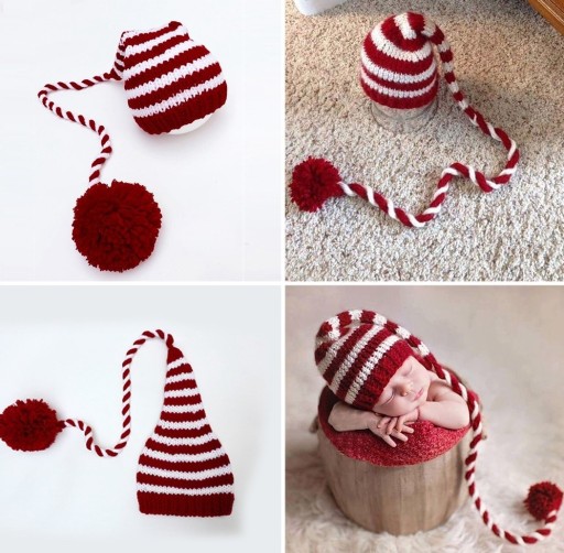 Children's Winter Hat with Long Pom-Pom