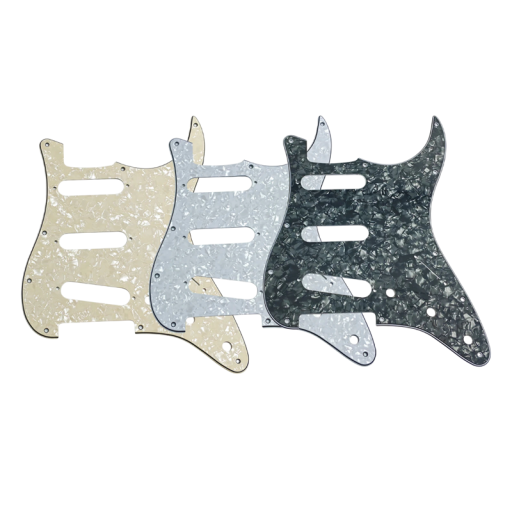 Chiusura per chitarra elettrica in PVC con foglio di alluminio e finitura perlacea Compatibile con standard americani e messicani Accessori per chitarra